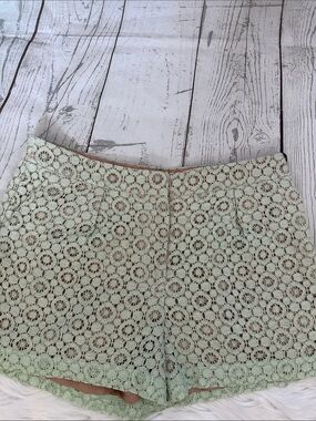 Victoria Beckham for Target Mint Green Lace Shorts size 8